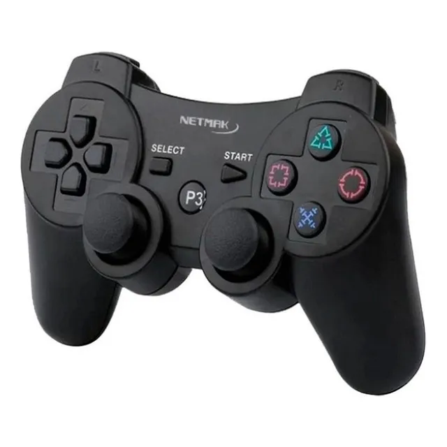 Joystick Inalambrico Nm-p310 Netmak Compatible Ps3 Color Negro