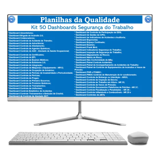 Kit 50 Dashboards De Segurança Do Trabalho Em Excel