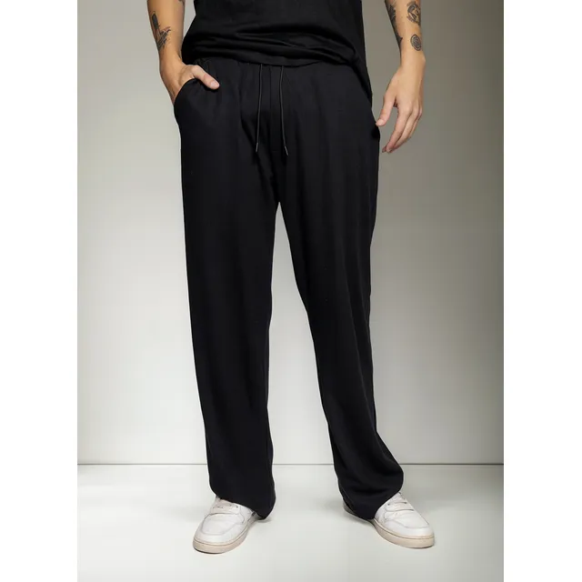Pantalon Jogging Hombre Liso Con Bolsillo Clásico Shaffe Co