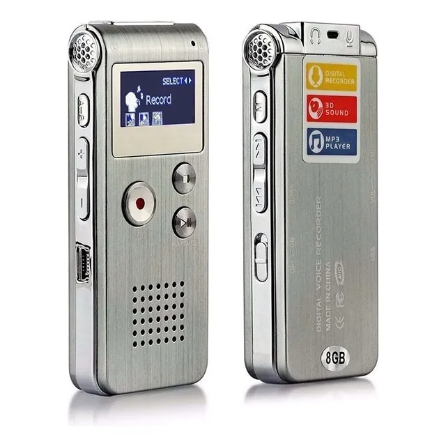 Grabador Digital De Audio Y Sonido Lazhu Mini De 8 Gb
