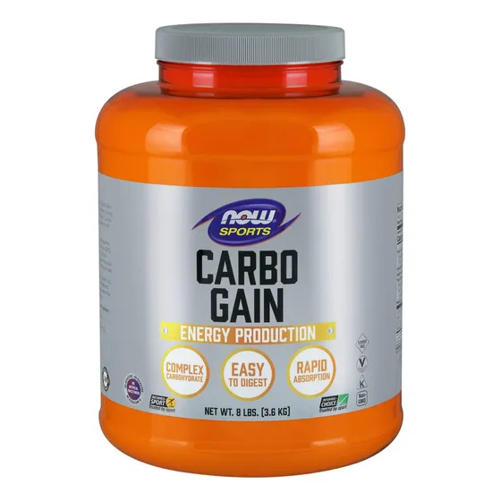 Nutrición Deportiva Carbo Gain Powder Now Foods, 8 Kg