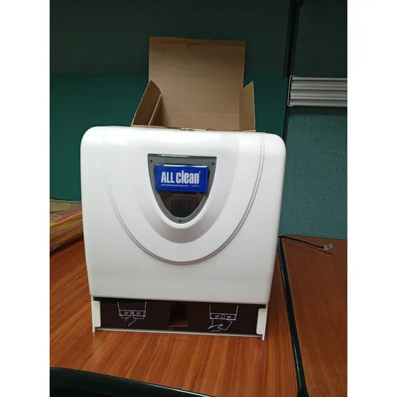 Dispensador De Papel Dual Blanco (rollo Y Servilletas)