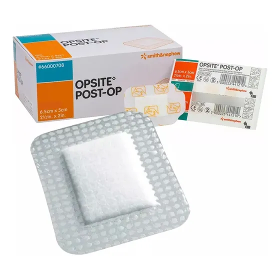 Opsite Post-op Transparente Impermeável 6,5cm X 5cm - 05 Un