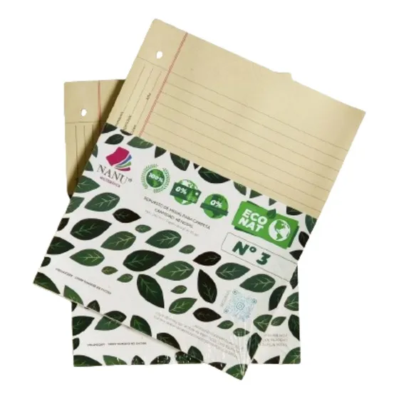 Repuesto Numero 3 Rayado 48 Hojas Nanu Nat Para Carpeta X 5