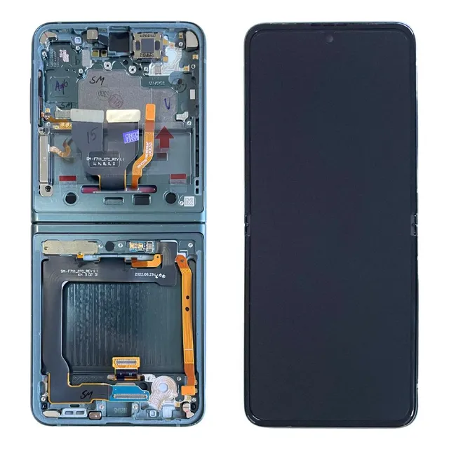 Frontal Tela Display Samsung Z Flip 3 F711 Com Aro Original