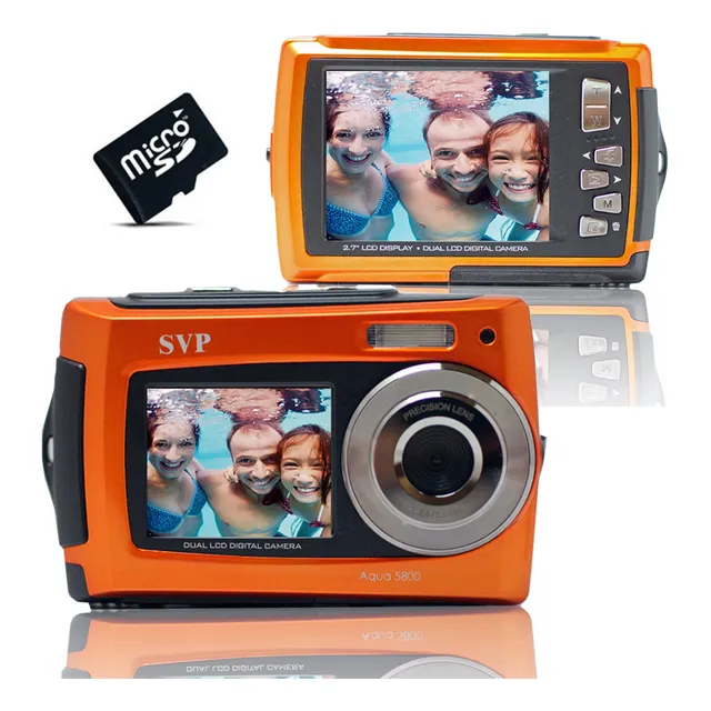 Svp Aqua Micro Gb Mp Visualizacion Dual Impermeable Camara