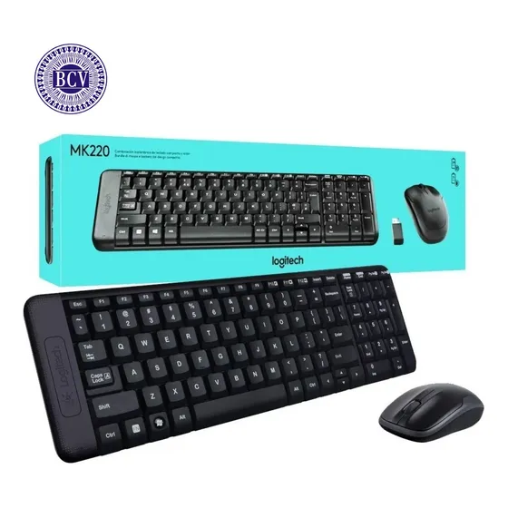 Combo Teclado Mouse Logitech Mk220 Inalámbrico