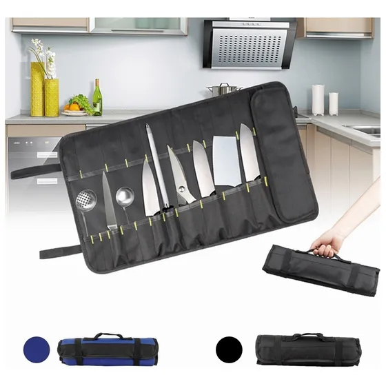 Bolsa Enrollable Cuchillos Chef Multifunción Portátil