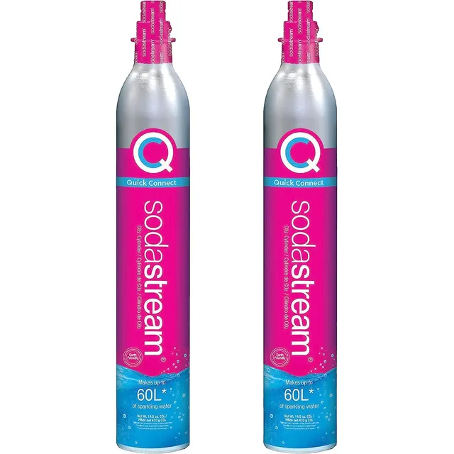 Paquete De Recarga De Gas Co2 Sodastream De 2 Cilindros Pink