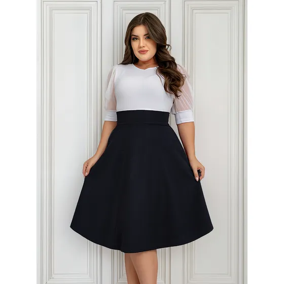 Xg Ao G5 - Saia Geovana Rodada Lurex - Moda Evagélica