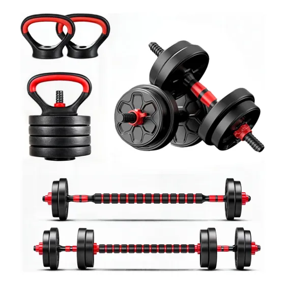 Set Mancuernas Barra Ajustables 10 Kg