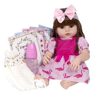 Bebê Reborn Menina Toda De Silicone Realista Com Chupeta Bebê Reborn Menina Toda De Silicone Realista Com Chupeta