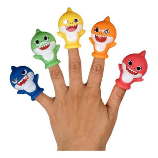 Juego De Muñecos Con Dedos Baby Shark, 5 Piezas Juego De Muñecos Con Dedos Baby Shark, 5 Piezas