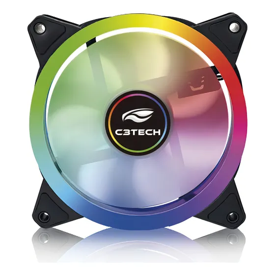 Cooler Para Gabinete De 120-mm C3tech F7 Led Rgb - F7-l140m