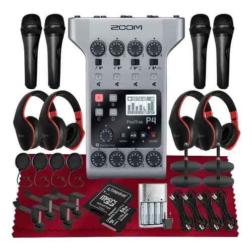 美品 Zoom PodTrak P4 本体 Gravador De Áudio Zoom Podtrack P4 Cor Outro | Parcelamento sem juros