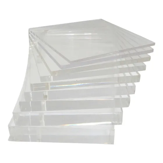 Chapa Placa Acrílico Cristal Transparente 1mt X 50cm X 6mm 