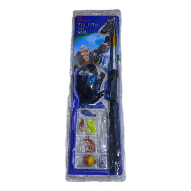 Juego Completo De Caña De Pescar Telescopica