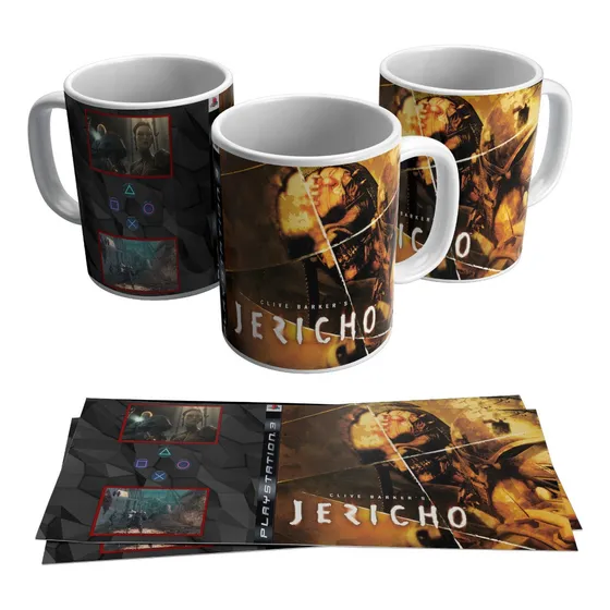 Taza Blanca 11 Oz / Ps3 Clive Barker Jericho , M01 (1 Pz)