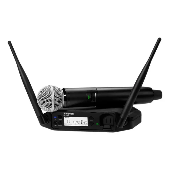 Microfone Bastão Sem Fio + Receptor Glxd24+sm58-z3