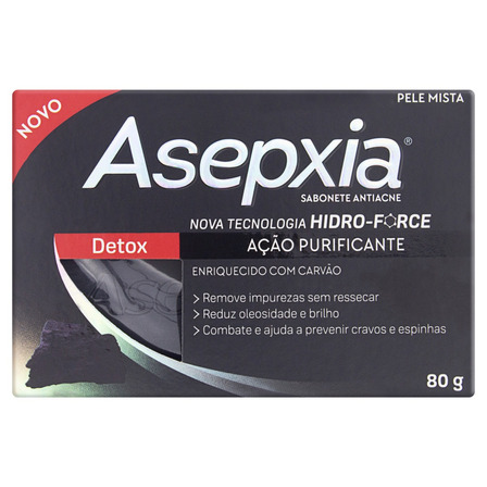 Sabonete Barra Detox Asepxia Caixa 80g