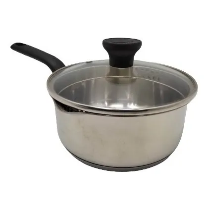 Olla Paila Mango 18cm Acero Tapa Vidrio Imusa Sb. 7377 Xavi