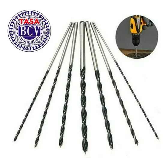 Juego De Brocas Madera Extra Largas 7pcs 5/6/7/8/10/12 300mm