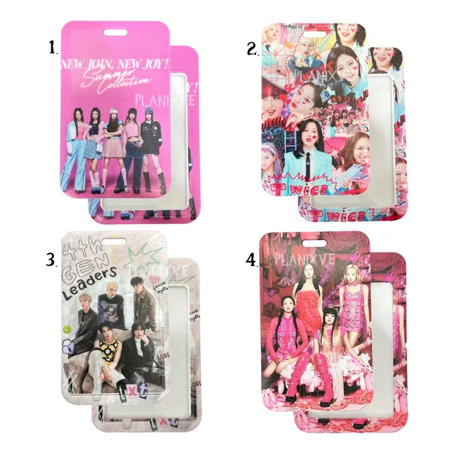 Porta Carnet Kpop Bts Twice Stray Kids Black Pink Holders