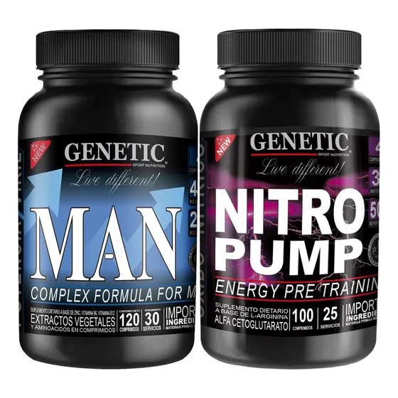 Óxido Nítrico Arginina Eleva Testo Nitro Pump Man Genetic