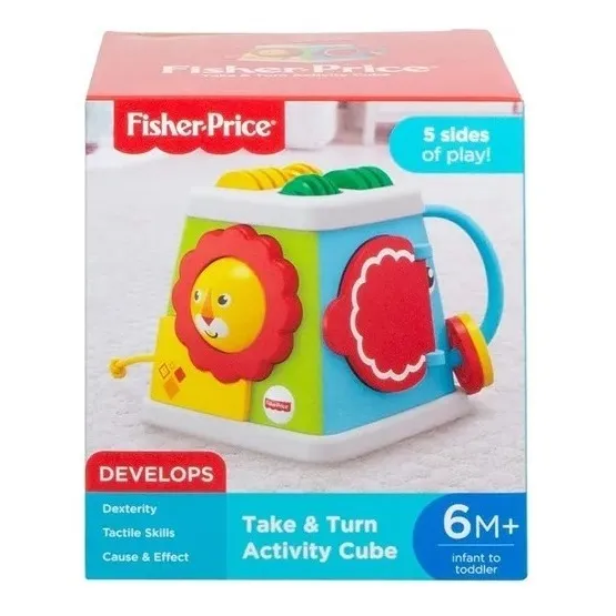 Fisher Price Cubo De Actividades Toca Y Gira Bebés 