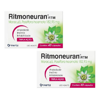 Kit Ritmoneuran Rtm Com 2 Caixas De 40 Cápsulas Cada Kit Ritmoneuran Rtm Com 2 Caixas De 40 Cápsulas Cada
