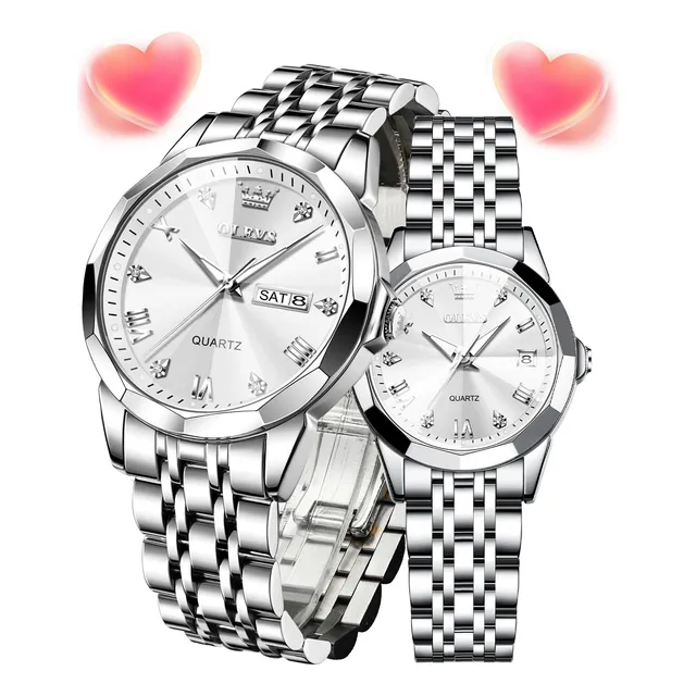 Olevs Día De San Valentín Su Y Su Pareja Relojes Moda S91po