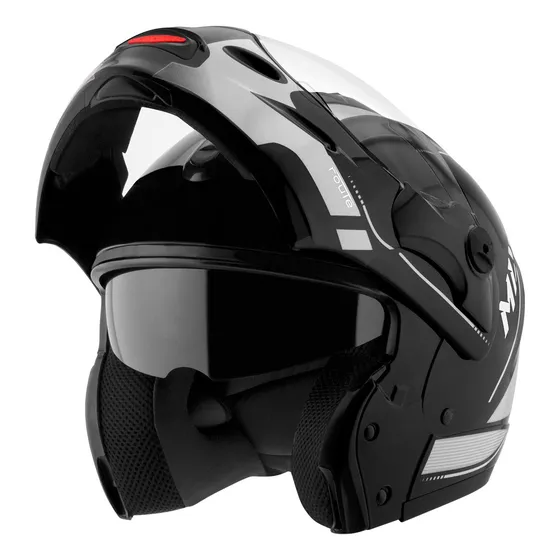 Capacete Articulado Robocop Mixs Captiva Route Viseira Solar