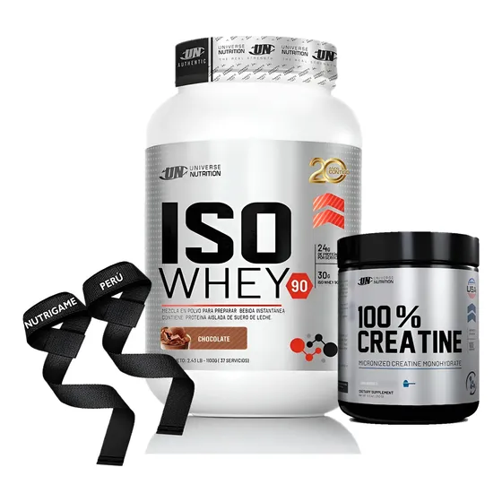 Universe Nutrition Iso Whey 90 Proteína Aislada + Creatina Pack Chocolate | Cuotas sin interés