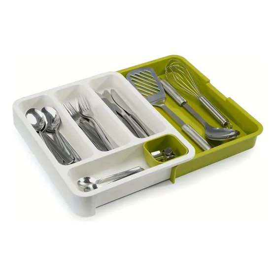 Bandeja Organizadora De Cubiertos Para Cajón De Cocina O Hogar Organizador Extensible Cubertero Alta Calidad