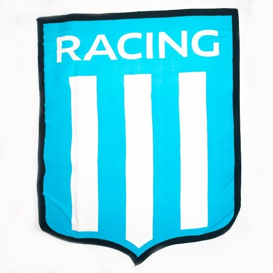 Toallon Gigante Escudo Racing Futbol Microfibra Playero