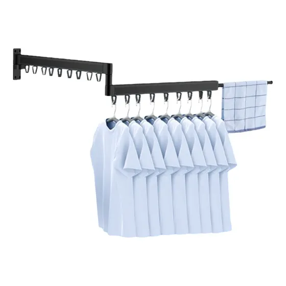Perchero Extensible De Pared Reforzado Ropa Plegable Secado