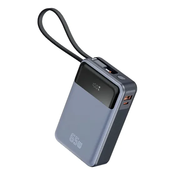 Batería Externa Cargador Portátil Power Bank Notebook 20.000 Mah 65w Apto para Celulares Consolas Master-G Color Gris | Cuotas sin interés