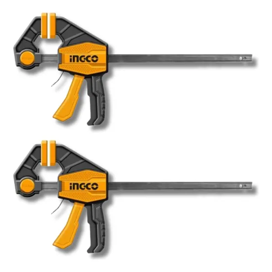 Combo X2 Prensa Rapida 18  Auto Ajustable Soporta 60kg Ingco