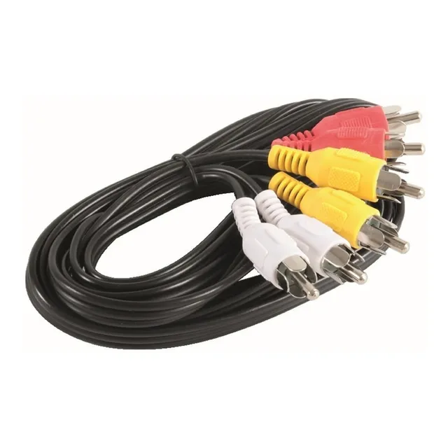 Cable Rca Audio/video 6 Conectores 1.8m Fulgore Fu0643