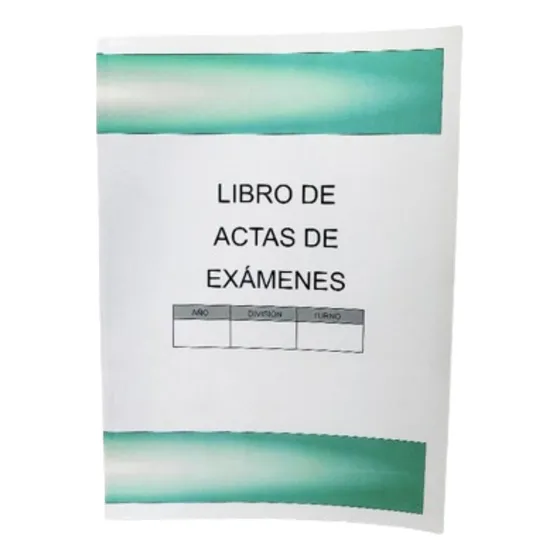 Libro De Acta De Examen Pack X 10