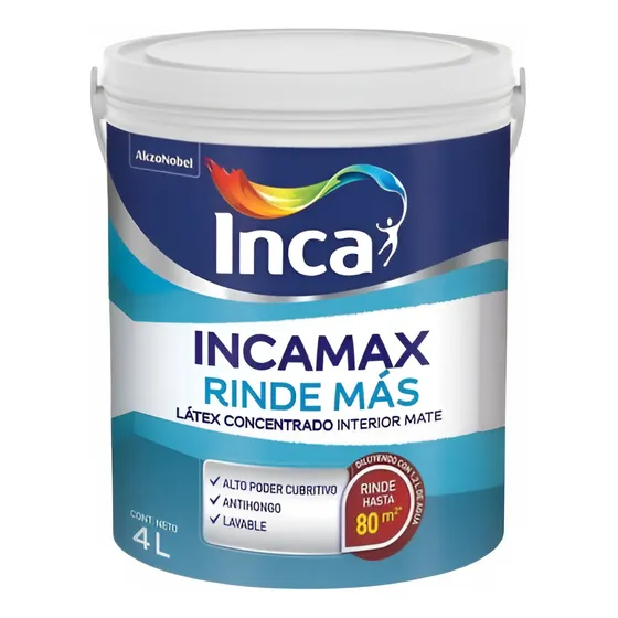 Incamax Rinde Más Látex Interior Lavable Concentrado 10 Lts