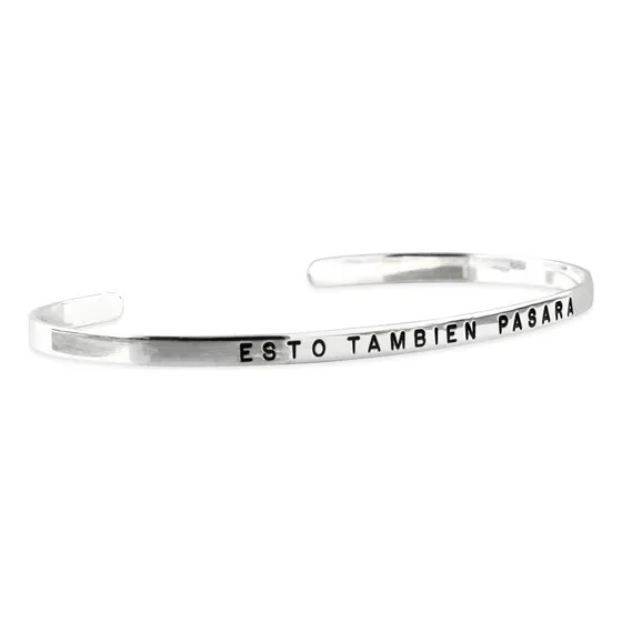 Pulsera Media Esclava 3mm Plata 925 Ideal Para Grabar Nombre Color Plateado Largo 15 Cm
