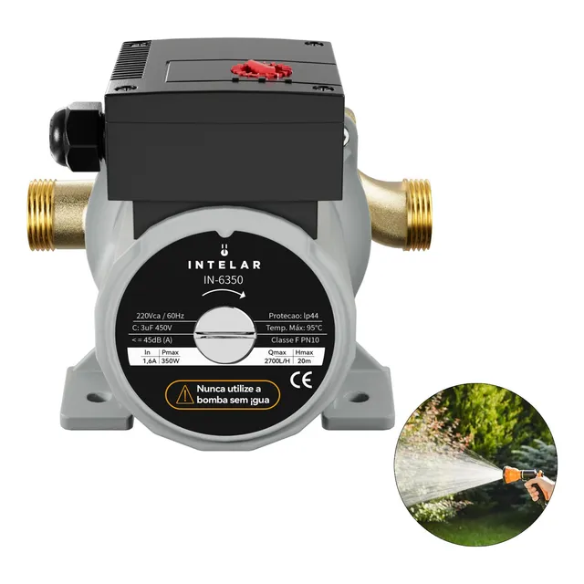Pressurizador De Água Intelar In-6350 220v 60hz 20mca 350w