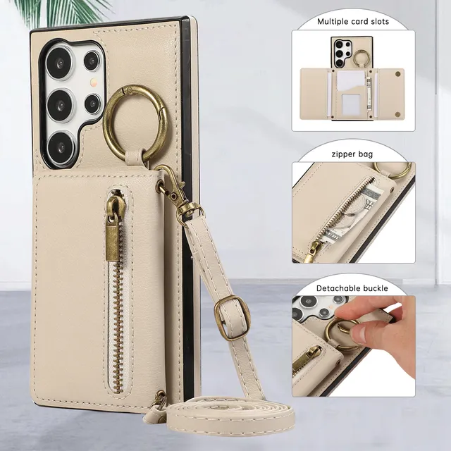 Capa Para Samsung Galaxy S25plus/s24plus/a51 5g Wallet, Capa