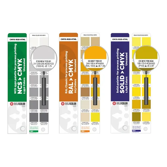 Paleta De Muestrario De Colores, Mxree-002, 3 Pantones Uno