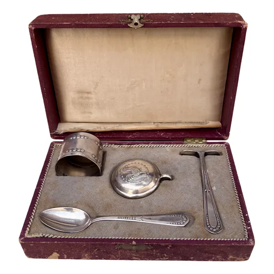 Antiguo Juego De Cubiertos Wmf Set De 4 Articulos