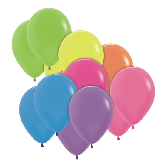 Pack 100 Globos Sempertex R9 Neon - Pack 100 Globos