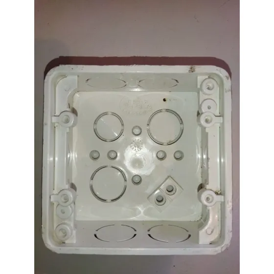 Cajetin Cuadrado Pvc 4x4 Para Electricidad, Tubrica