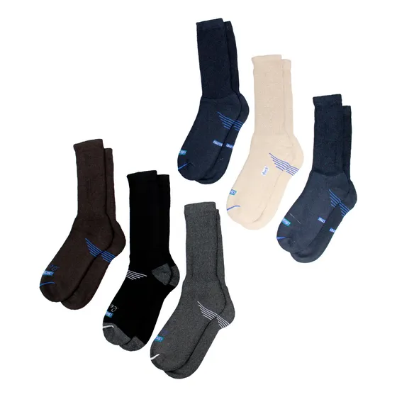 Calceta Calcetín Diabético Para Caballero Algodón 6 Pares