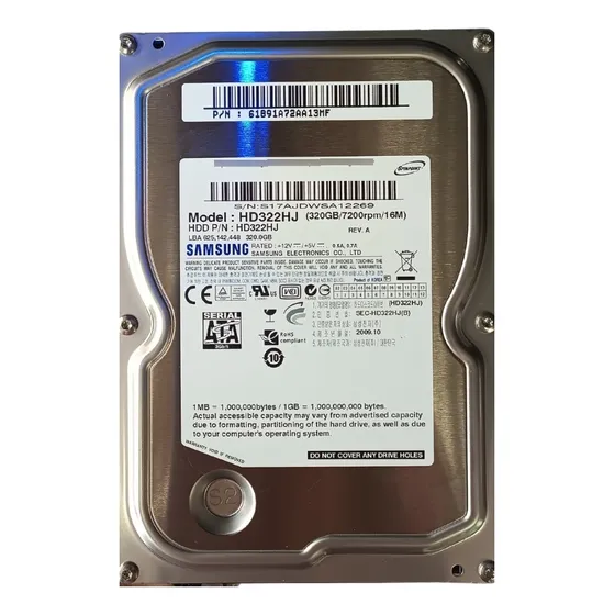 Disco Duro Samsung Sata Para Pc De 320gb. Nuevo.